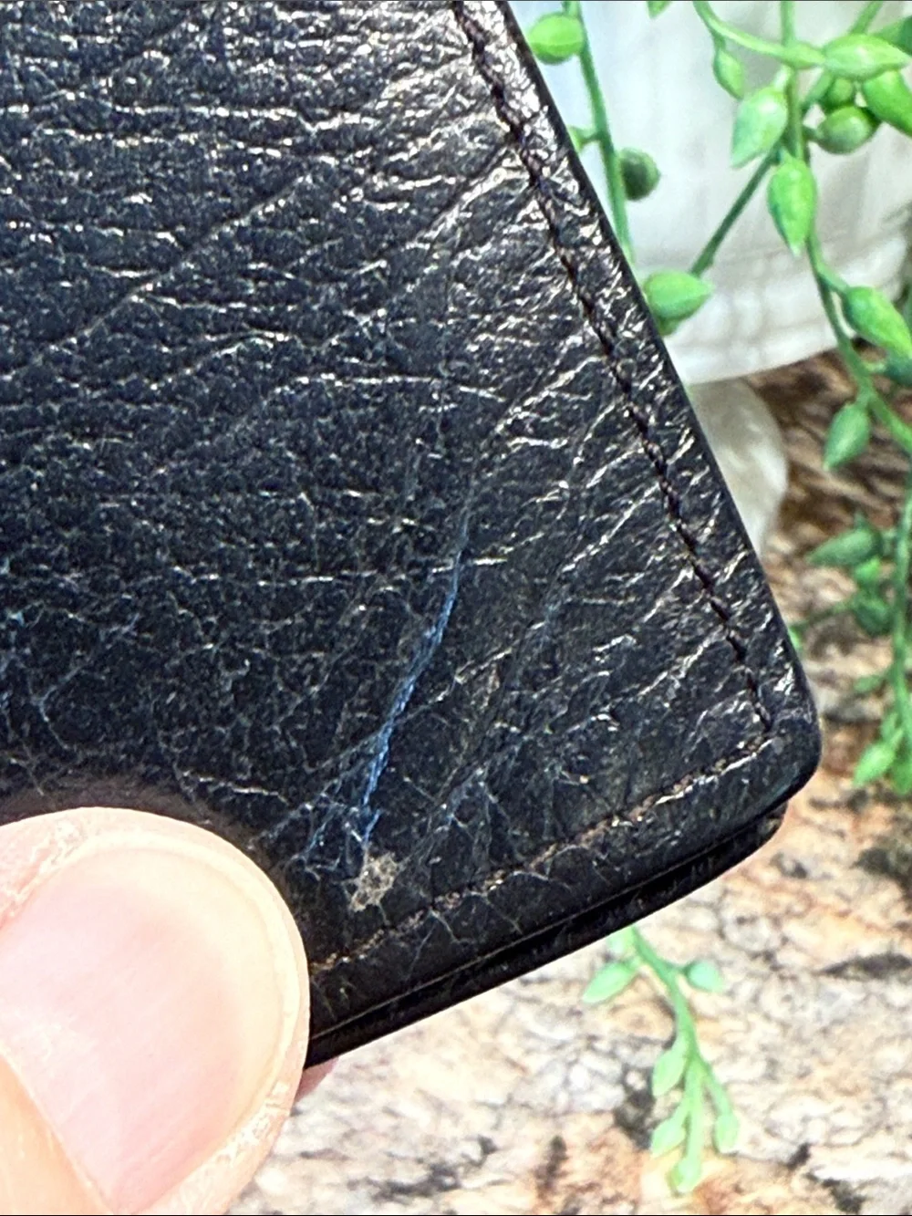 Vintage Justin Leather Bifold Wallet
